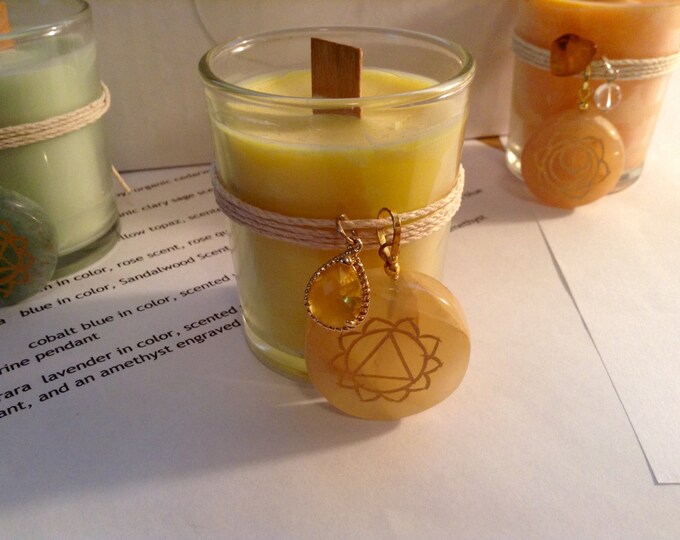 Solar Plexus Chakra Meditation Candle