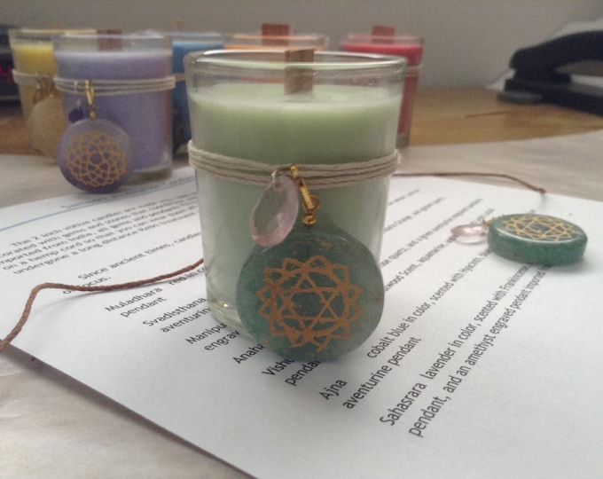 Heart Chakra Meditation Candle