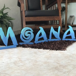 Nombre personalizado de Moana