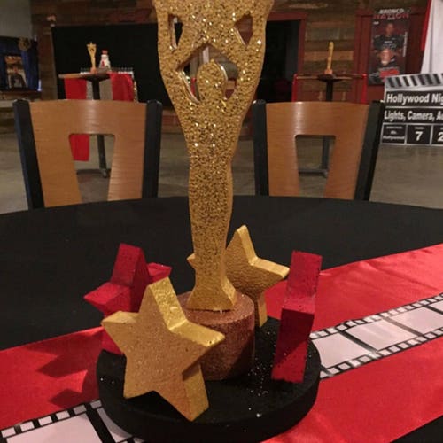 Chocolate Award Statue Hollywood Party Red Carpet Party Golden Etsy