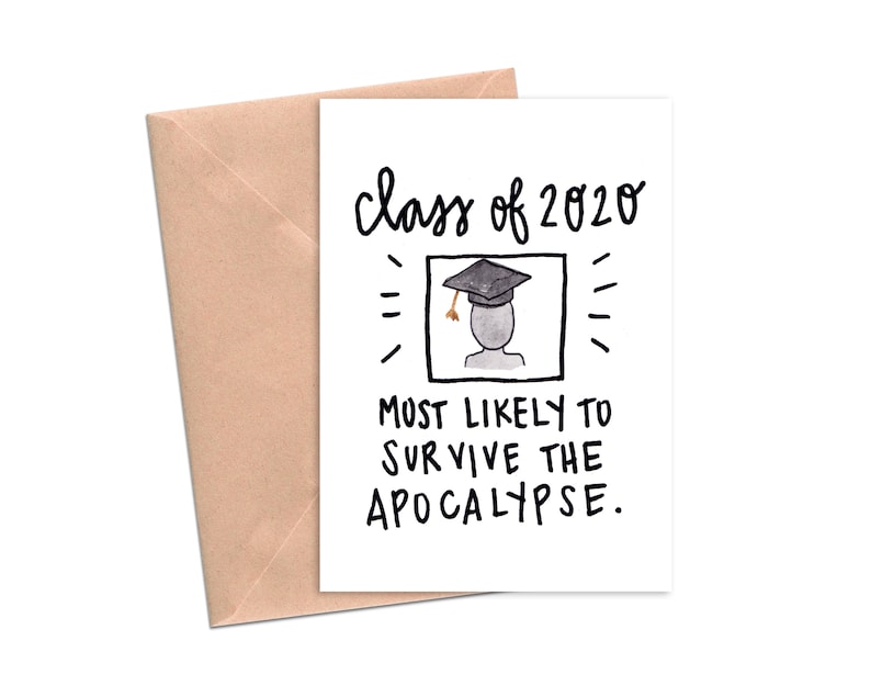 printable funny graduation cards class of 2020 card for