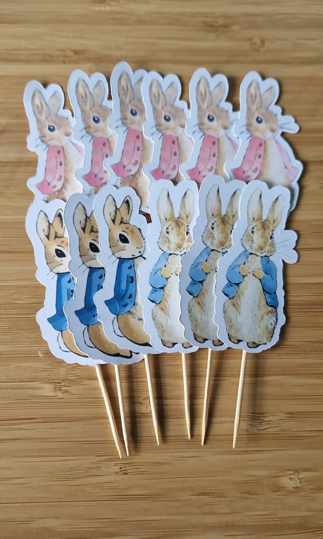 Peter Rabbit Cupcake Toppers X12 or X24 - Etsy
