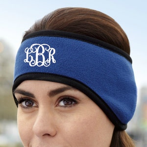 Personalized Headband, Monogrammed Fleece Headband, Unisex Headbands, Custom Ear Warmers