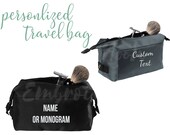 Personalized Travel Bag, Makeup Bag Embroidery, Custom Toiletry Bag, Men and Women Travel Bag, Groomsmen Gift, Custom Travel Case