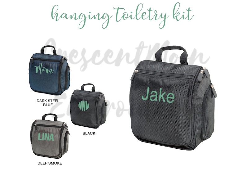 Personalized Toiletry Bag for Men and Women Embroidered Name Etsy