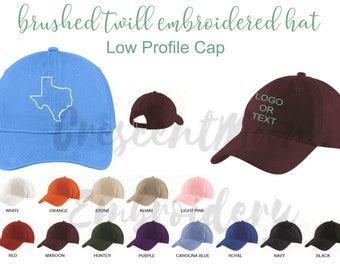 Embroidered Logo Dad Hat – Personalized Text, Monogram