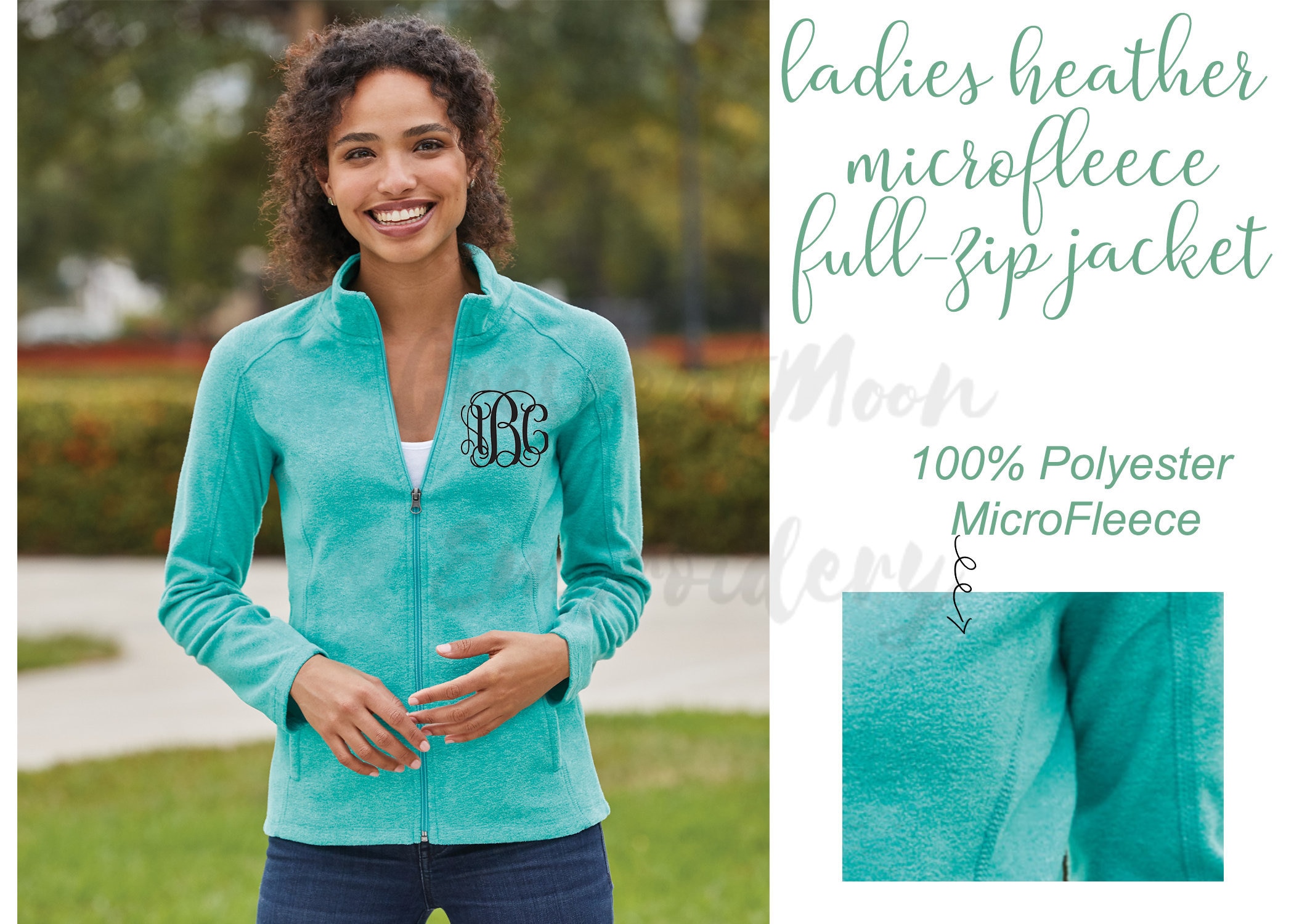 Monogrammed Fleece Jacket for Girls {Navy}