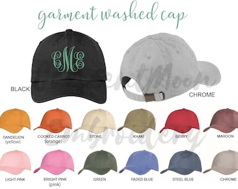 Custom Embroidered Baseball Cap – Pigment-Dyed Washed Dad Hat
