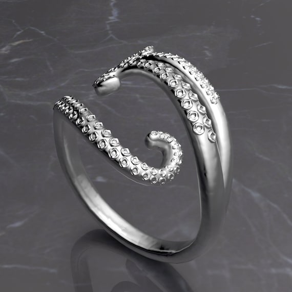 ChainsHouse Tentacle Ring Octopus Jewelry Rings Gothic Octopus Gift Pirate  Ring Stainless Steel Vintage Rings Hug Ring Doom Ring Kraken Ring Squid Ring  : Amazon.co.uk: Fashion