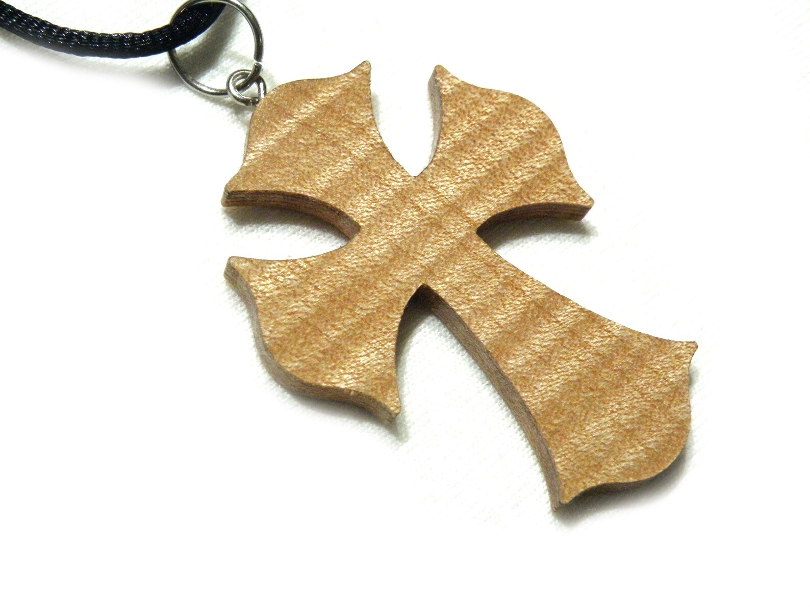 Handmade wooden Cross necklace Etsy