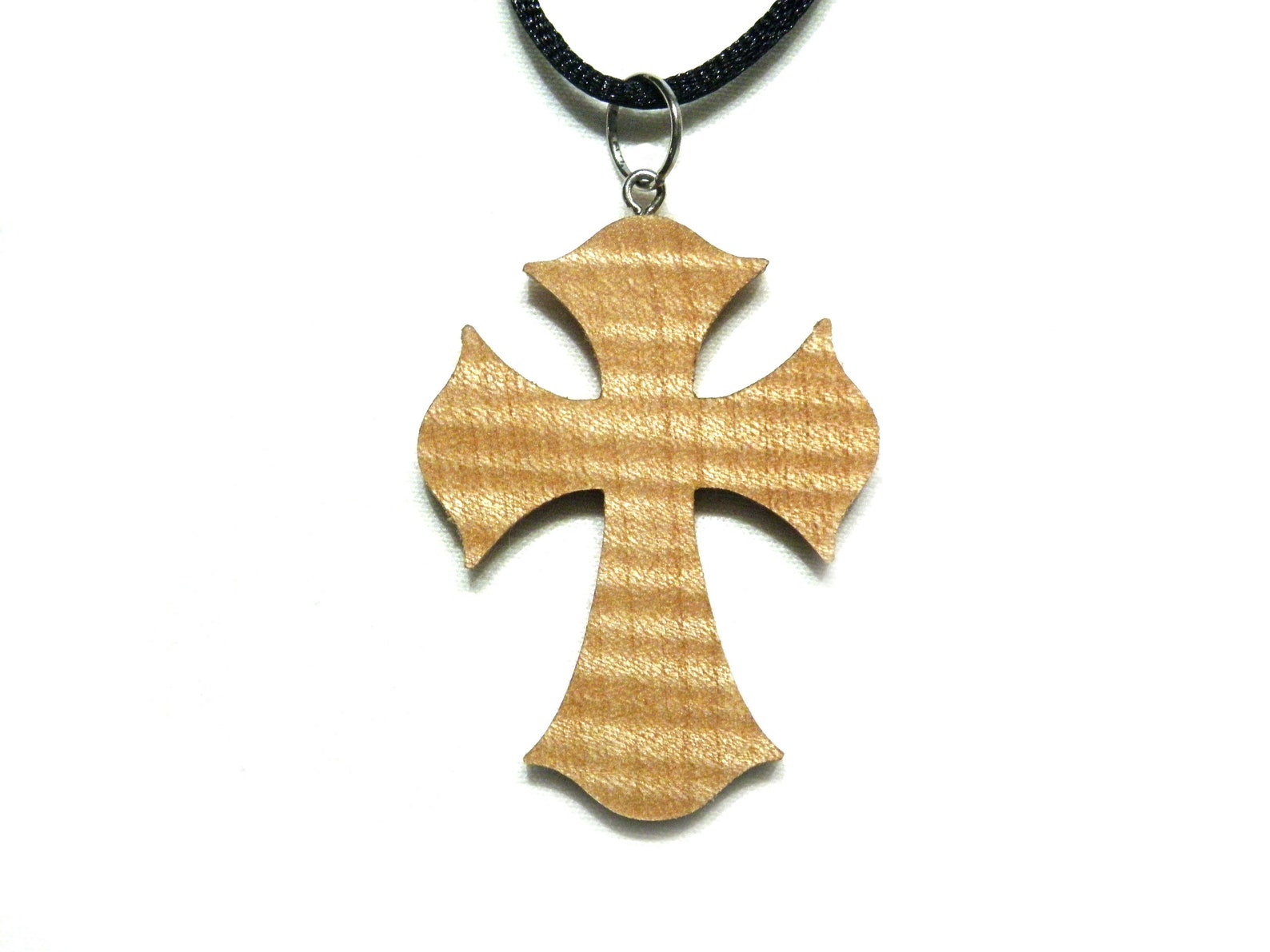 Handmade wooden Cross necklace Etsy