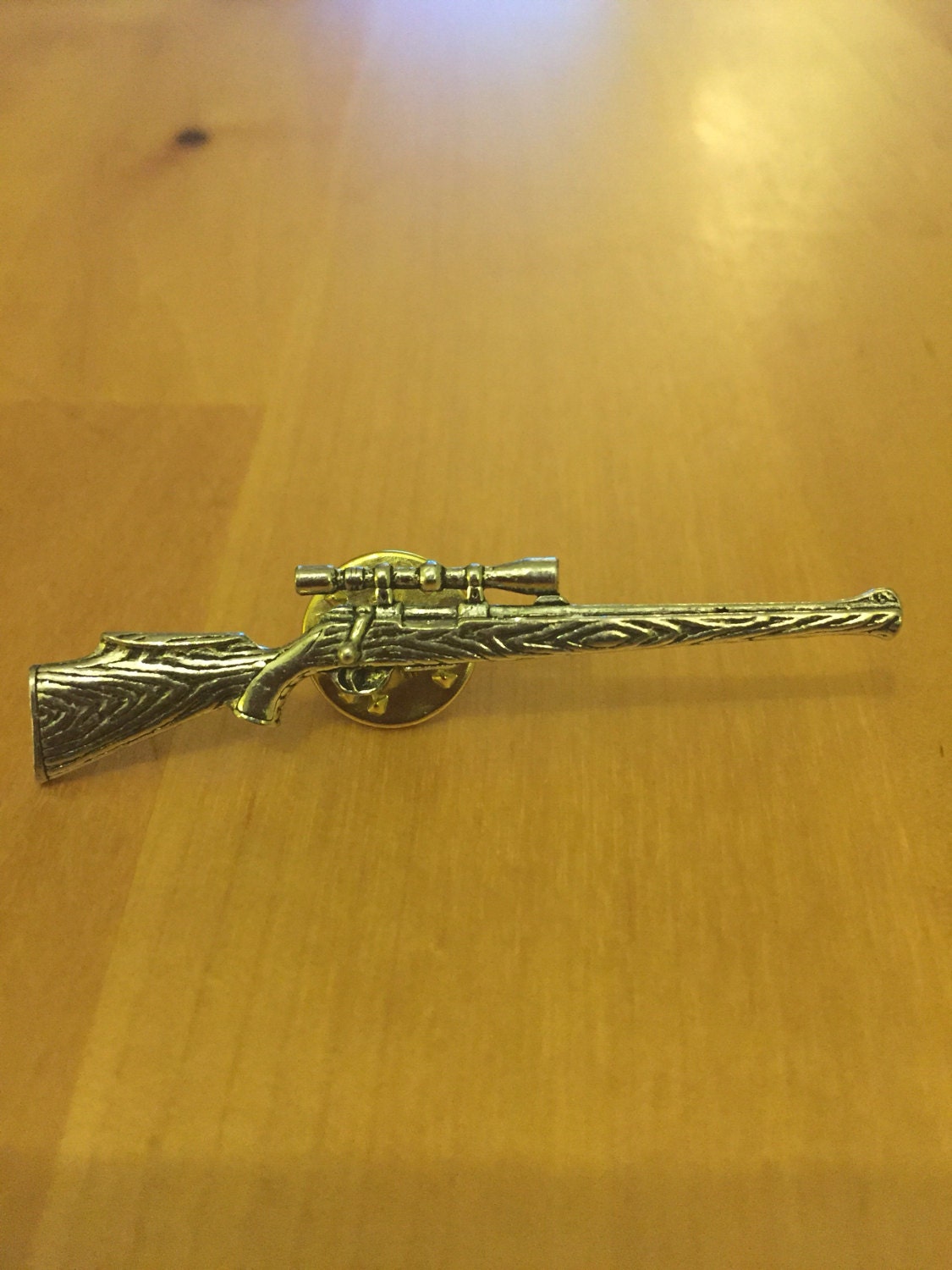 Rifle Pewter Pin/ Brooch/ Badge Etsy