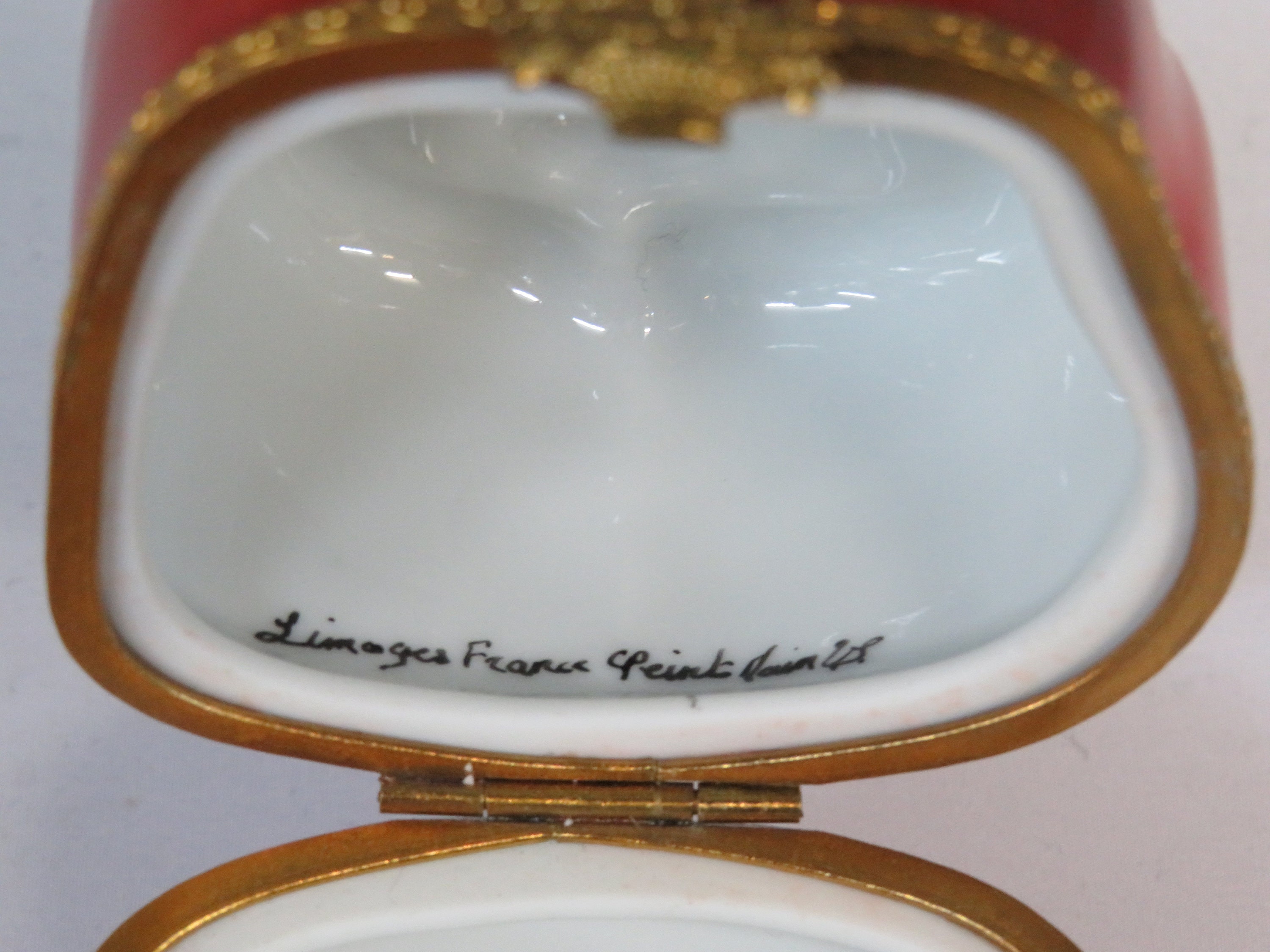 Vintage Limoge Red Pepper Trinket/pill Box Etsy