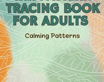 Mindfulness Coloring Tracing Patterns, 12 Calming Watercolor Zentangles PDF Download