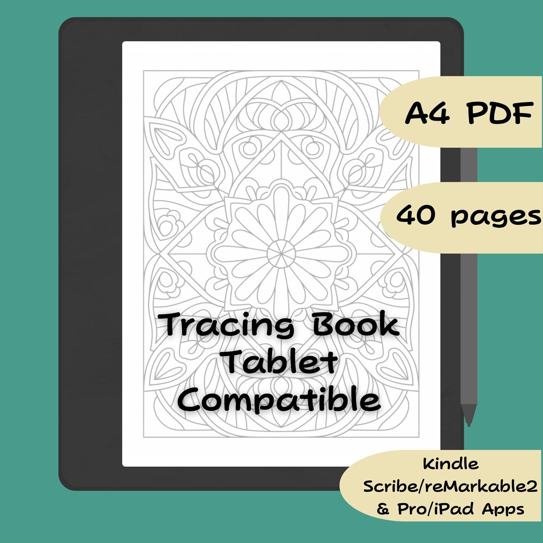 Kindle Scribe Tracing Book: 40 Mandala & Pattern Pages (PDF Download ...