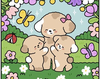 Animal Coloring Pages | Hygge Mother's Day Printable (Digital PDF Download)