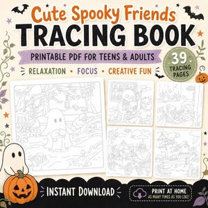 Strony do śledzenia Halloween dla nastolatków i dorosłych, Straszni przyjaciele PDF