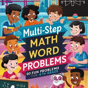 Math Word Problems Worksheets 4th Grade | Addition Subtraction Multiplication Division | Instant Download Printable PDF