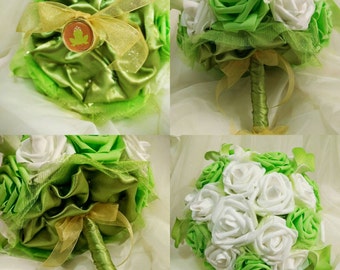 Disneys Princess and the Frogs Tiana inspired Bouquet for Wedding, Sweet 16, or Quinceanera ~ Multiple sizes available ~ Hand made to order