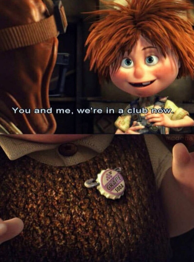 Disneys Pixar Movie UP inspired Engagement Ring Box complete with The Ellie Badge/ Movie quote inside/ Customizable image 4