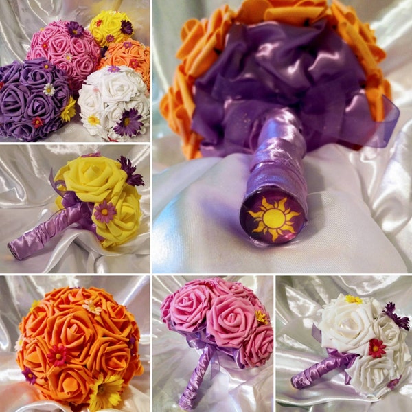 Disneys Rapunzel from Tangled inspired Bouquets :) ~ Multiple sizes and colors available