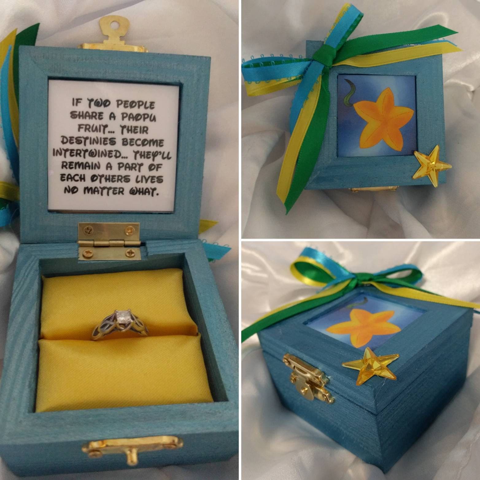 Kingdom Hearts Paopu Fruit Inspired Engagement Ring Box W Etsy