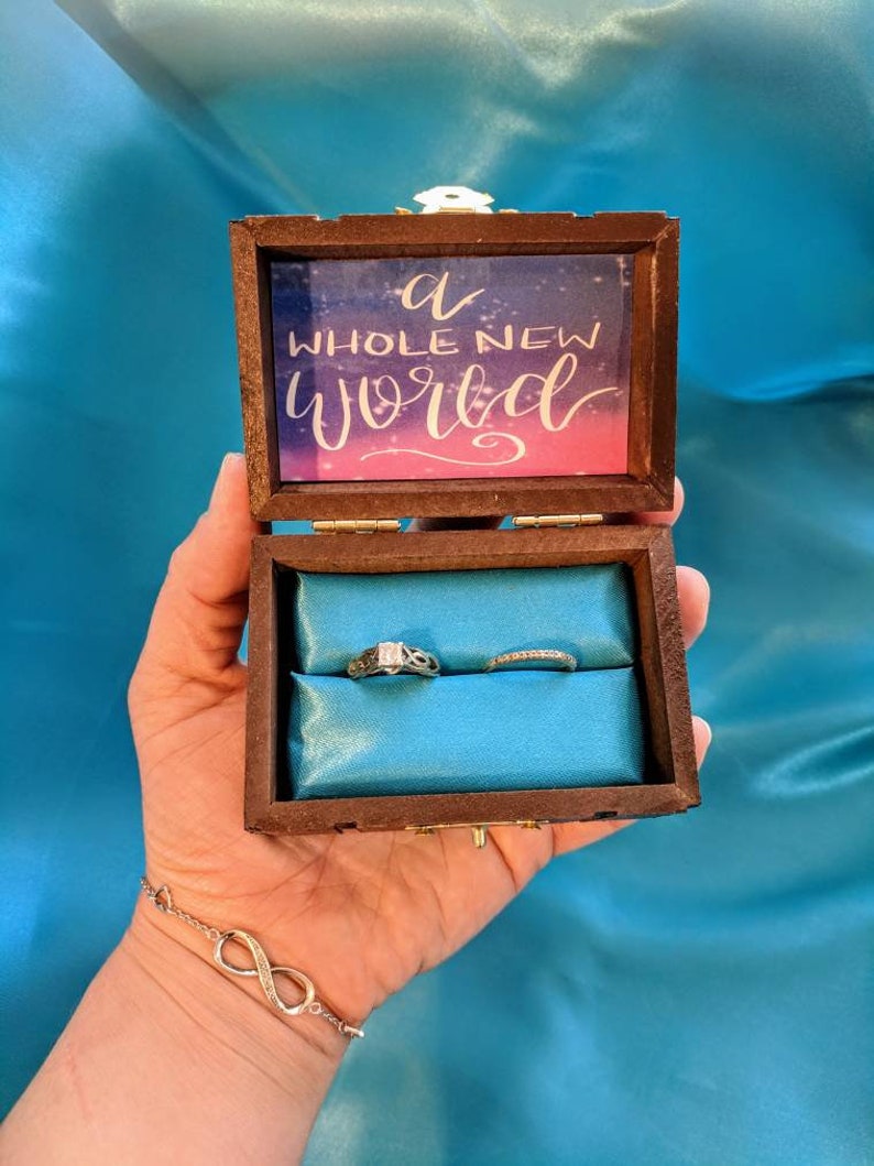 Disneys Aladdin and Jasmine inspired Proposal Ring Etsy