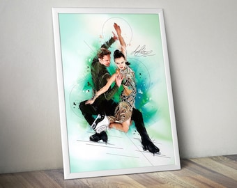 Egyptian Snake Dance - Madison Chock and Evan Bates (A4/A3 Print)