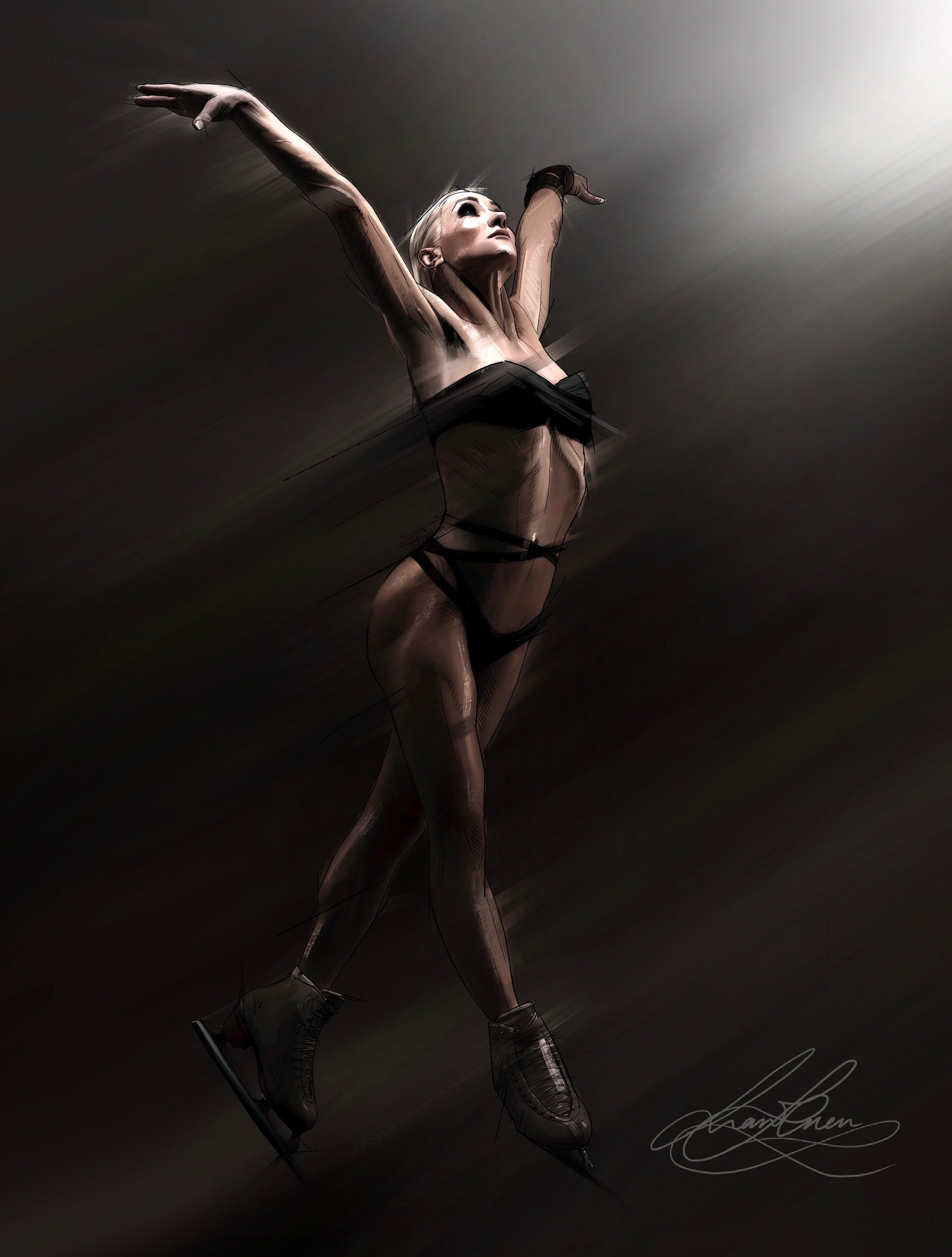Rise Up - Aljona Savchenko (Autographed A3 Print)