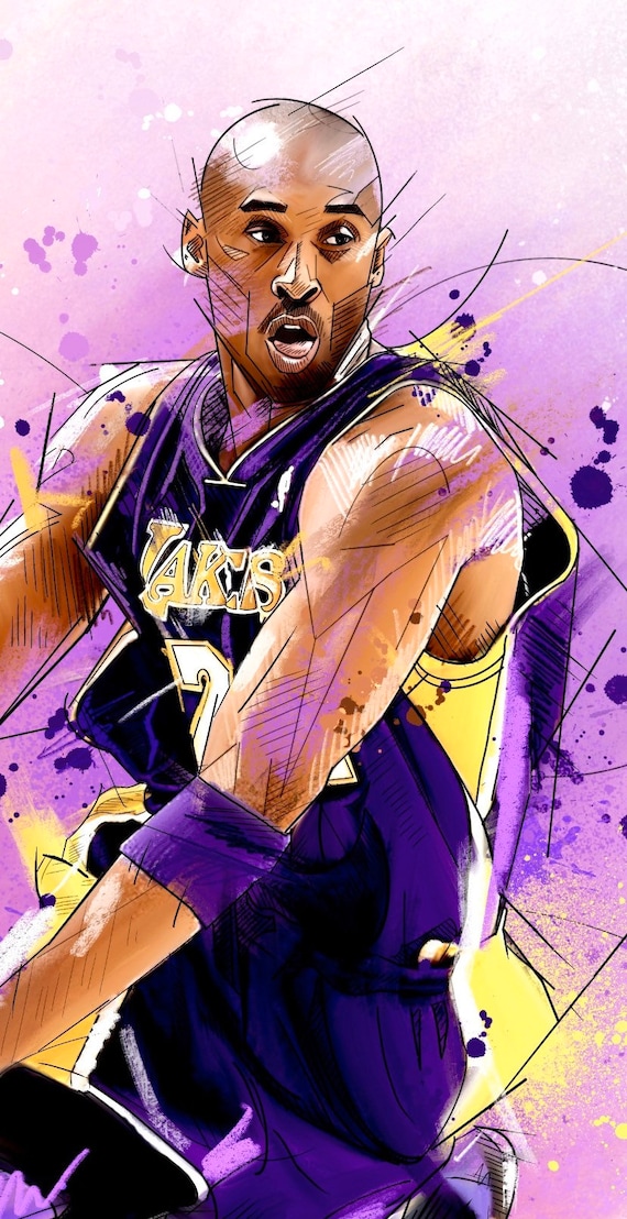 Adam Lister Kobe Bryant ジークレープリントアート Kobe Bryant Autographed Framed 16x20 Photo Lakers 14/24