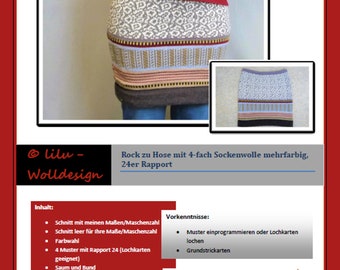 PDF Knitting Machine Instructions Skirt MS00601