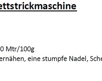 PDF Anleitung für Strickmaschine Rock  zu Jeans MS00601 