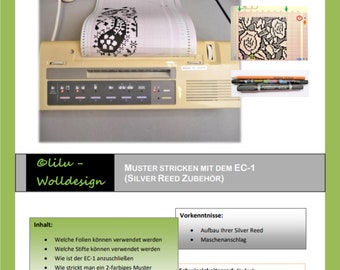 PDF, Strickmaschine, Anleitung, Muster Stricken mit dem EC-1 (Silver Reed Zubehör) MS00006