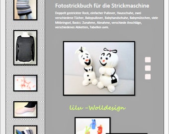 Fotostrickbuch, Buch Strickmaschine Einfache Strickprojekte, Anleitung, 132 Seiten