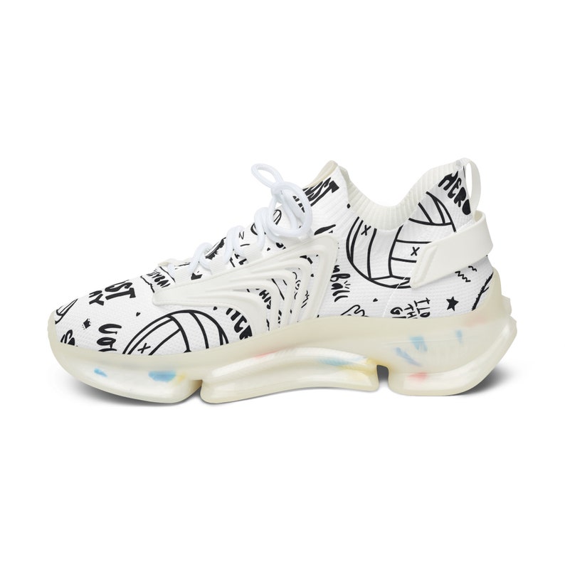 Volleyball Pattern Print Men Women's High Top Shoes