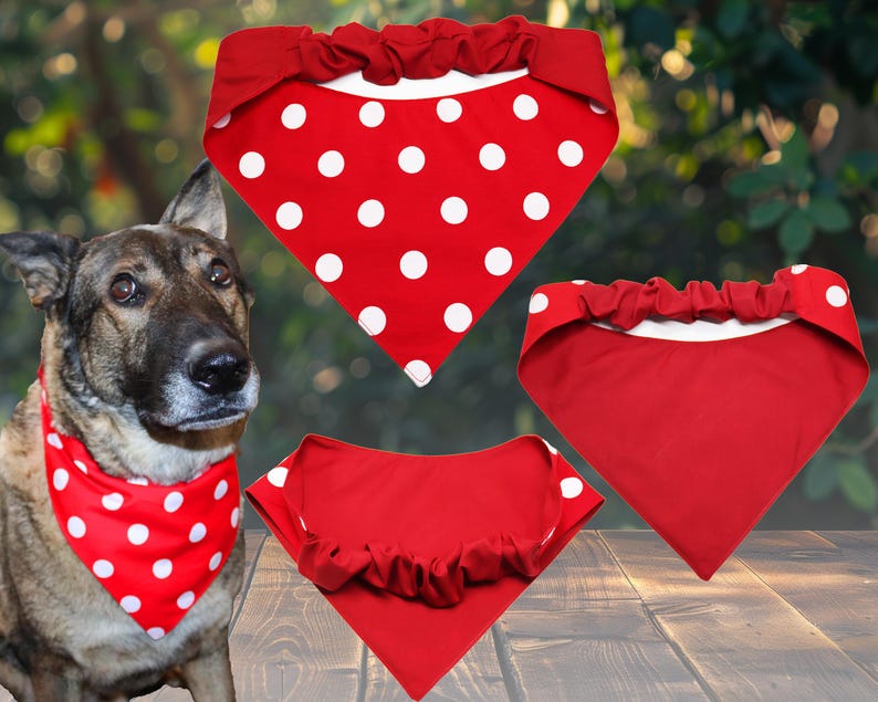 Dog Scrunchie Elastic Bandana Sewing Pattern With Video Tutorial DIY