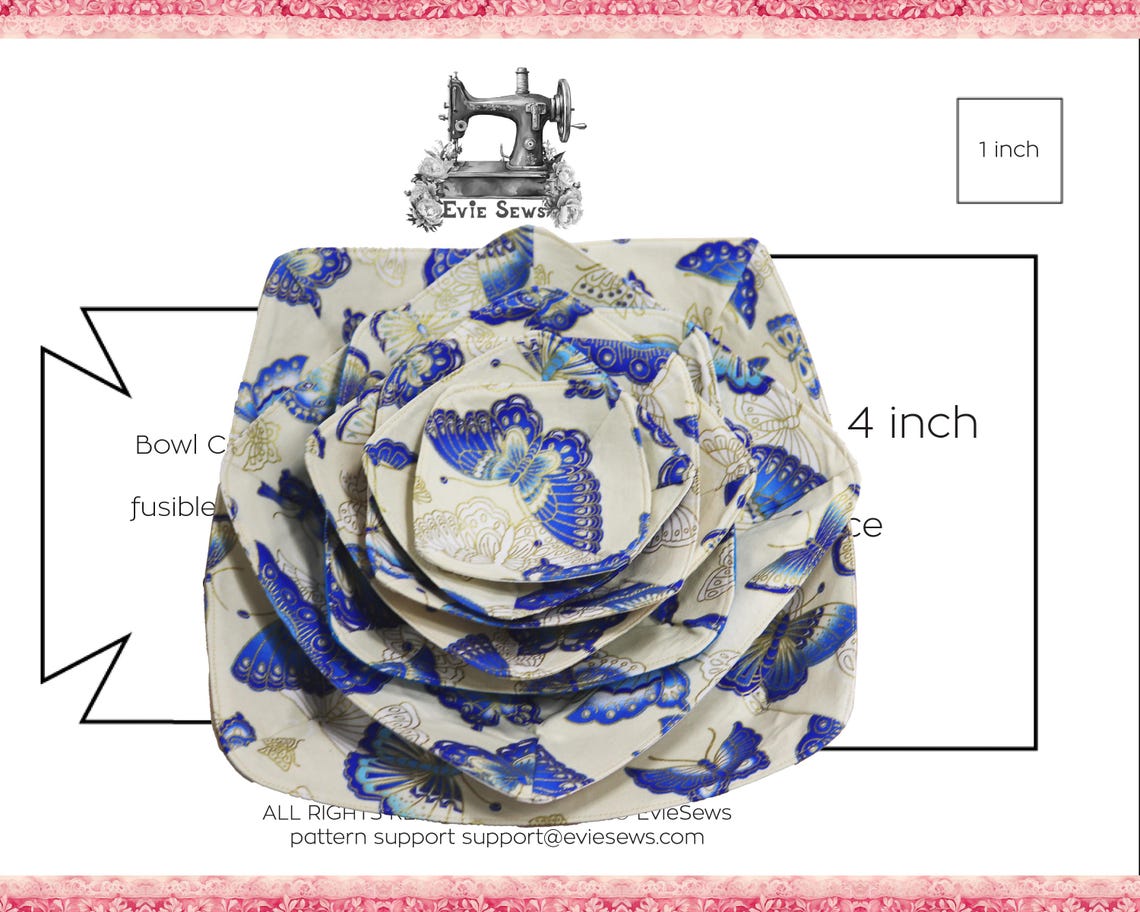 Bowl Cozy Sewing Pattern With Video Tutorial - Cricut Friendly PDF, PNG ...