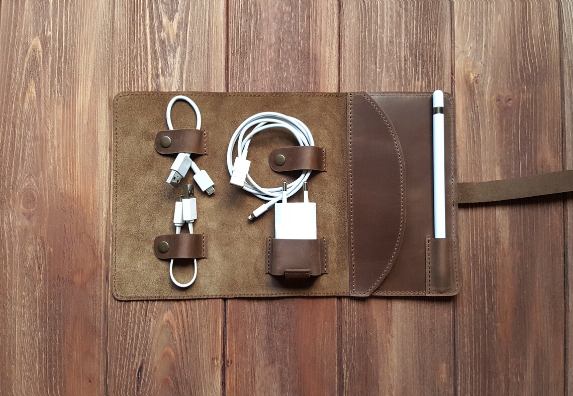 Leather Cord Organizer leather cable organizer cord Etsy