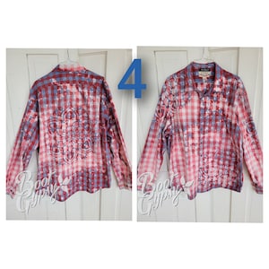 REMADE RAYON PLAID SHIRT AGED(EXCLUSIVE) / BLU×WHT main image 0