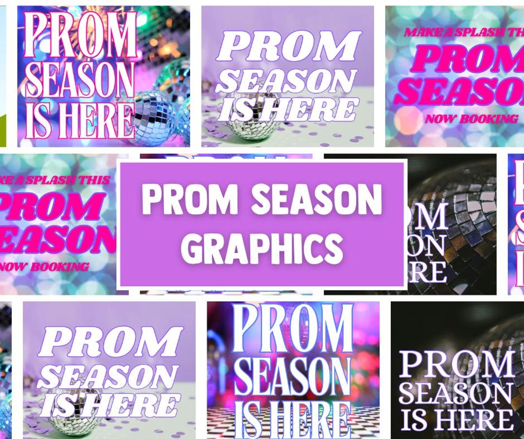 Prom Season Instagram Graphics Bundle | Spray Tan Marketing Templates ...
