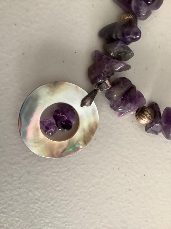 Awesome Amethyst Statement Necklace - image 2