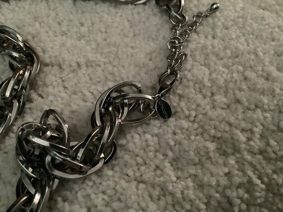 Hefty Chain Statement Necklace - image 2