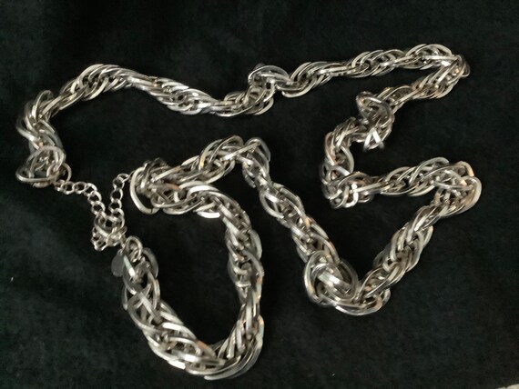 Hefty Chain Statement Necklace - image 1