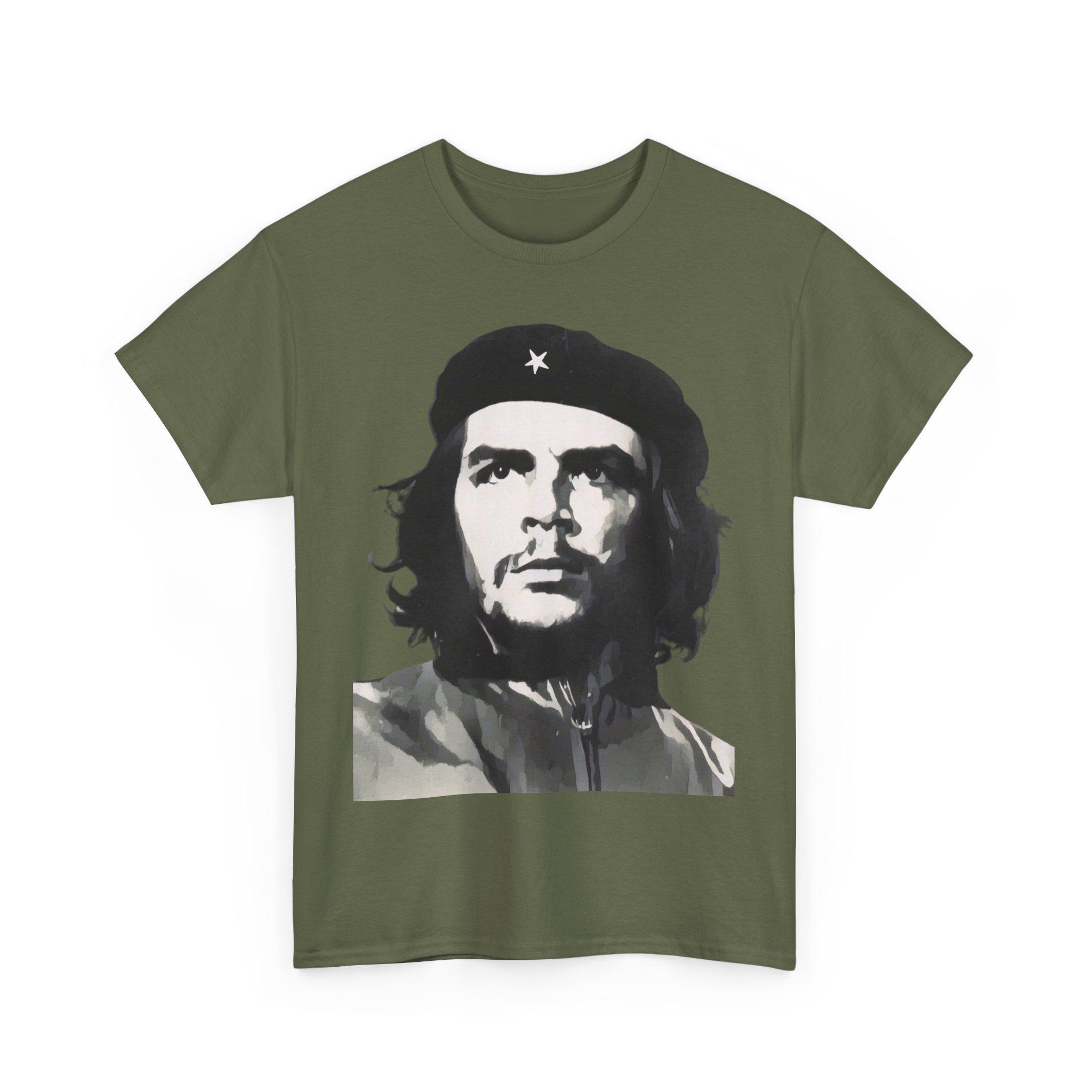 T-Shirt Che Guevara, Unisex Heavy Cotton Tee, Revolutionary Icon, Vintage Graphic Tee, Retro Tee