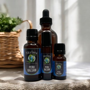 Huile essentielle de baume du Pérou biologique : aromathérapie et soins de la peau