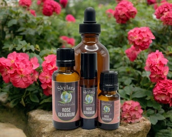 Organic Rose Geranium Essential Oil - Free Shipping