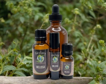 Aceite esencial de melisa orgánica: aromaterapia, melisa calmante