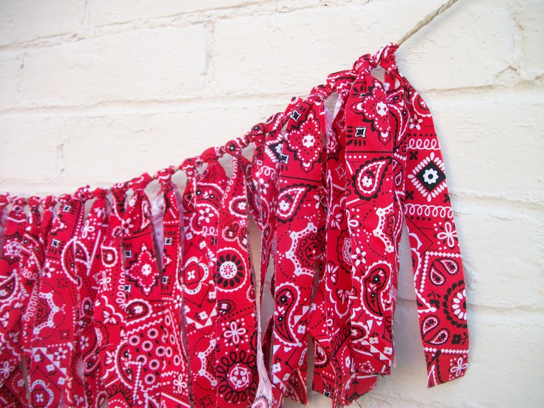 red bandana wedding dress