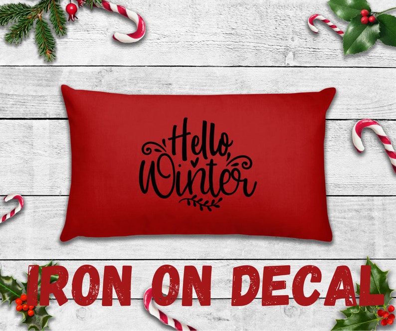 Christmas Decals Iron on Decals for Christmas Christmas Etsy