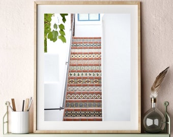 Español Tile Escaleras EscaleraS Pared Arte, Descargable Imprimible Fotografía de Arquitectura Española